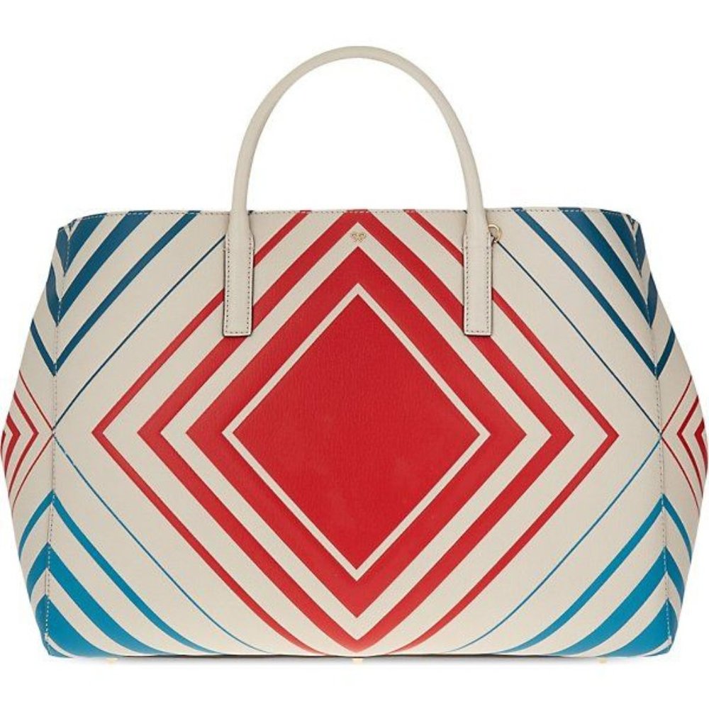 ANYA HINDMARCH Ebury Diamonds Featherweight Tote - Picture 2 of 16